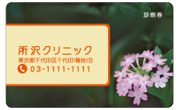 診察券 fw_019_カラー印刷