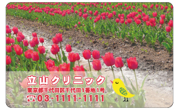 診察券 fw_021_カラー印刷