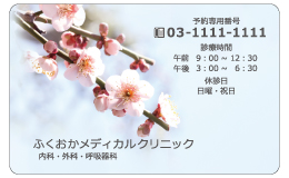 診察券 fw_022_カラー印刷